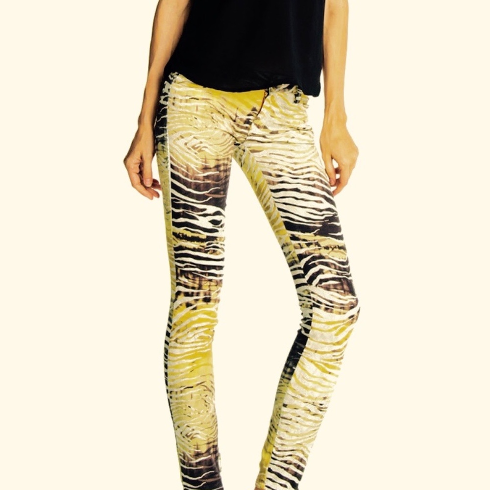 Etienne Marcel zebra jeans yellow